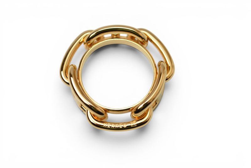 Hermes Scarf Ring Holder Chaine D'ancre Gold — view 3