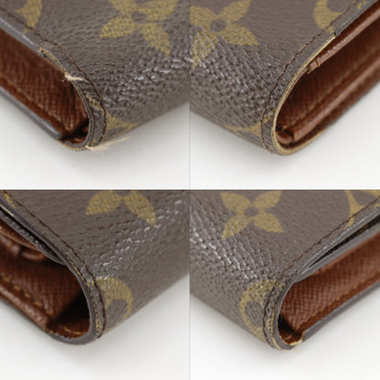 Louis Vuitton Porte Tresor Etuis Papier Monogram Canvas Brown Trifold Wallet — view 4
