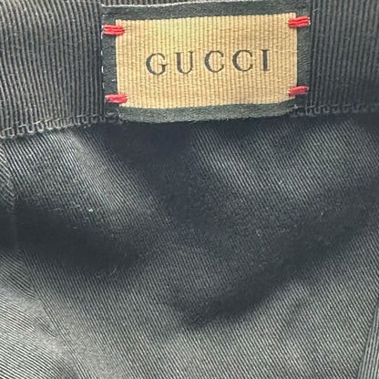 Gucci Hat Baseball Cap GG Canvas with Web Stripe Black — view 4