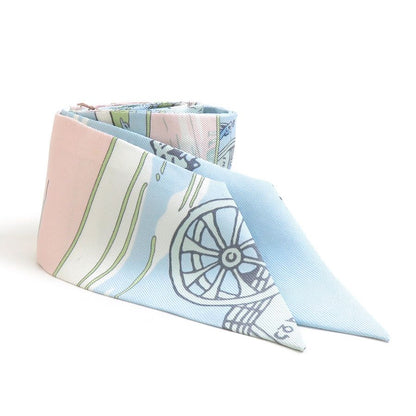 Hermes Twilly Scarf Blue