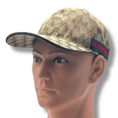 Gucci Hat Baseball Cap GG Canvas Brown
