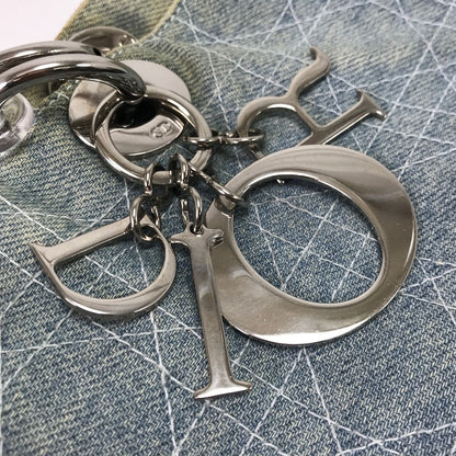 Dior Handbag Lady Cannage Denis Stained Light Blue — view 5