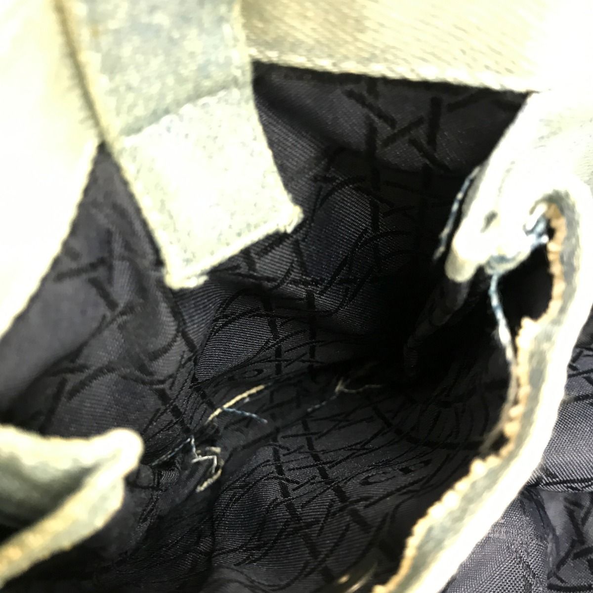 Dior Handbag Lady Cannage Denis Stained Light Blue — view 9