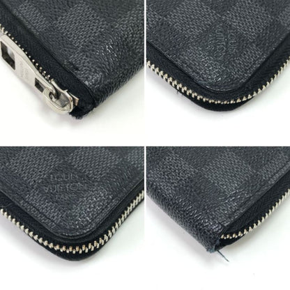 Louis Vuitton Wallet Damier Graphite Zippy Vertical Gray — view 4