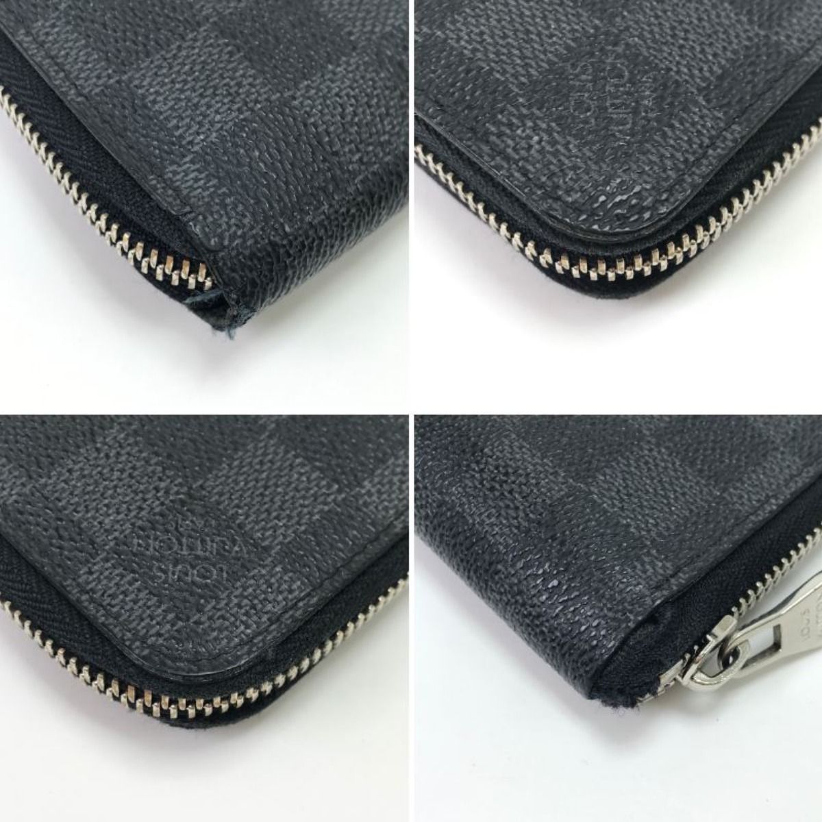 Louis Vuitton Wallet Damier Graphite Zippy Vertical Gray — view 3