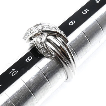 Tiffany & Co 18k White Gold Signature Ring Diamond — view 6