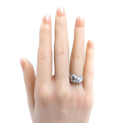 Tiffany & Co 18k White Gold Signature Ring Diamond — view 7