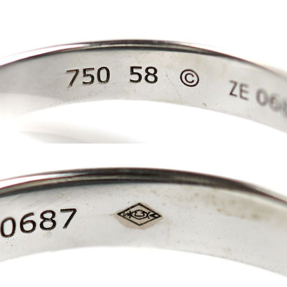 Cartier 18k White Gold Ceramic Trinity Ring — view 4