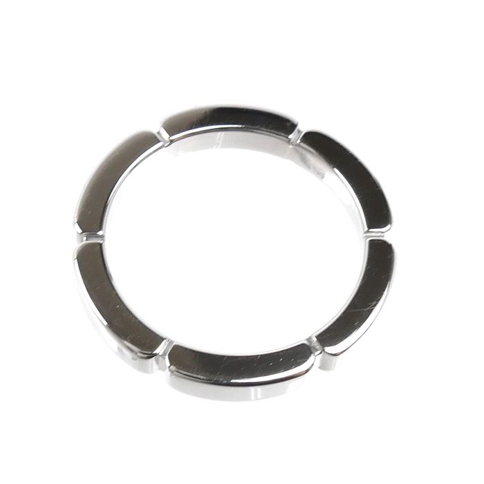 Cartier 18k White Gold Maillon Panthere Diamond Ring — view 4