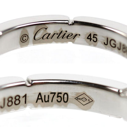 Cartier 18k White Gold Maillon Panthere Diamond Ring — view 5