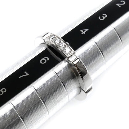 Cartier 18k White Gold Maillon Panthere Diamond Ring — view 6