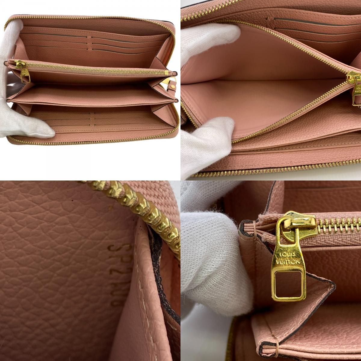 Louis Vuitton Zippy Wallet Zip Around Monogram Empreinte Leather — view 8