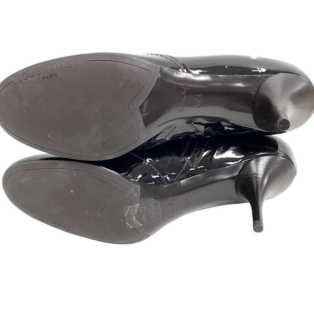 Louis Vuitton Short Boots Patent Leather Bordeaux — view 6