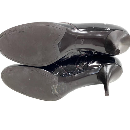 Louis Vuitton Short Boots Patent Leather Bordeaux — view 6