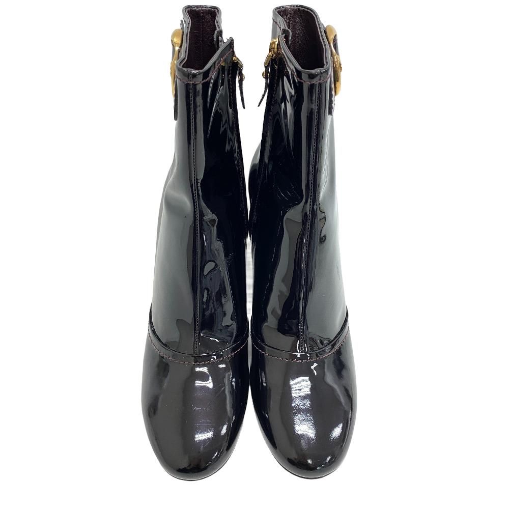 Louis Vuitton Short Boots Patent Leather Bordeaux — view 2
