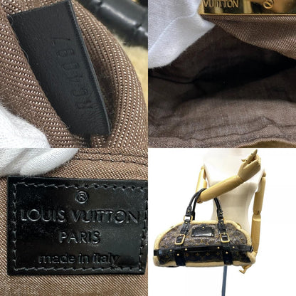 Louis Vuitton Monogram Shearling Storm Patent Leather Mini Boston Bag Brown — view 8