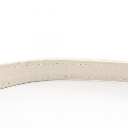 Saint Laurent Eve Sanro Run Shoulder Bag White Leather — view 6
