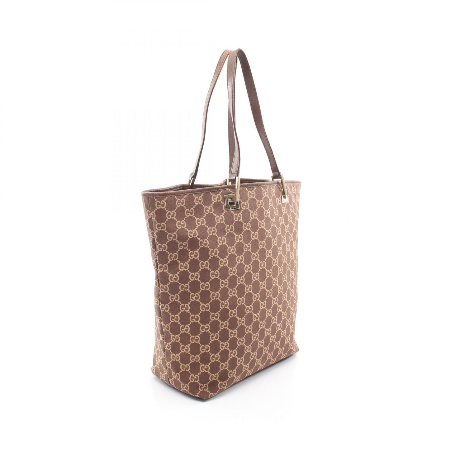 Gucci Tote GG 002 Brown Canvas Leather — view 2