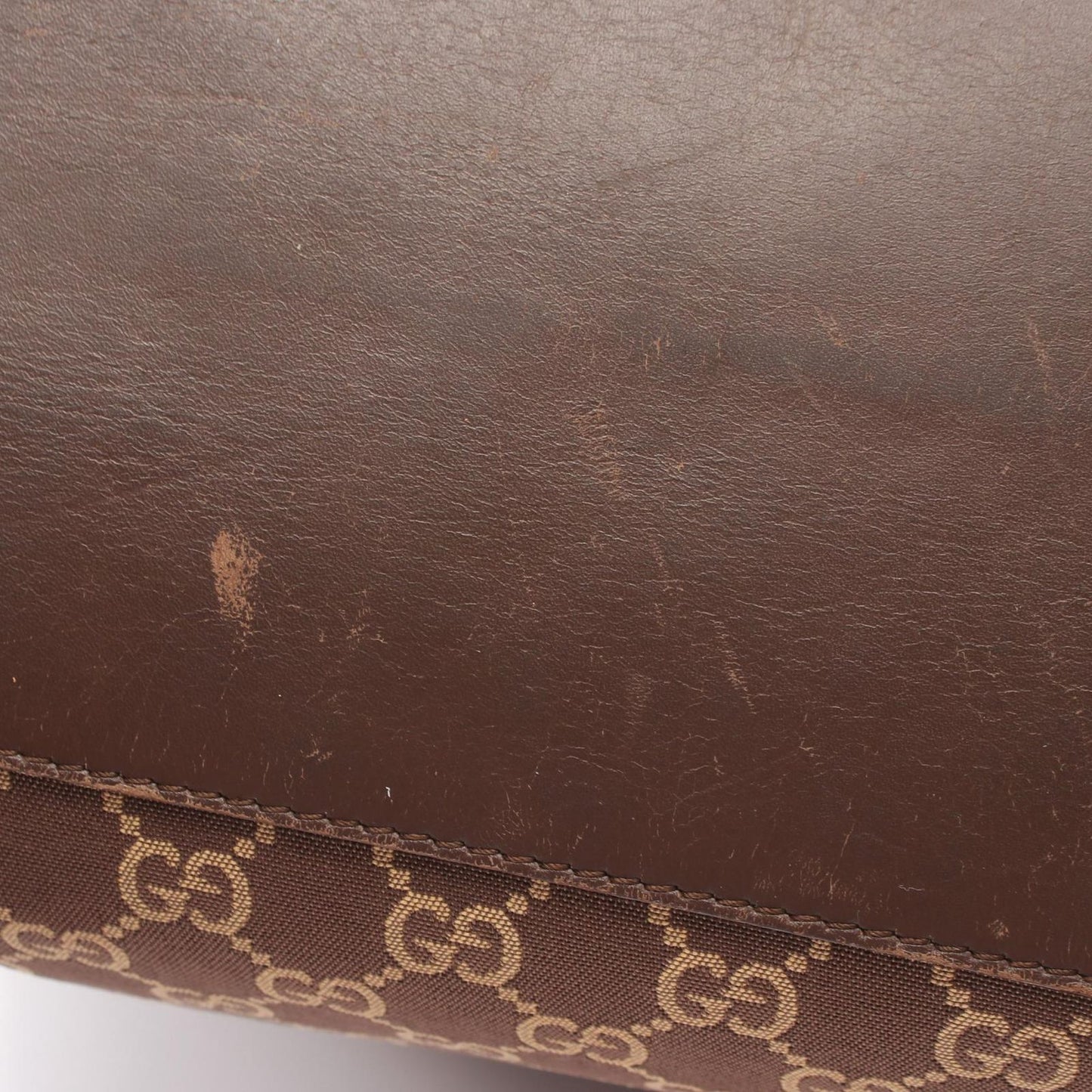 Gucci Tote GG 002 Brown Canvas Leather — view 9