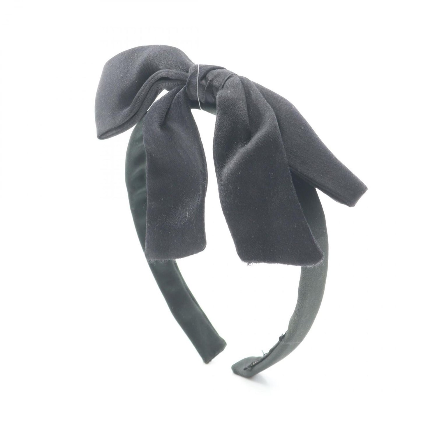 Chanel Headband Ribbon Hair Accessories Black