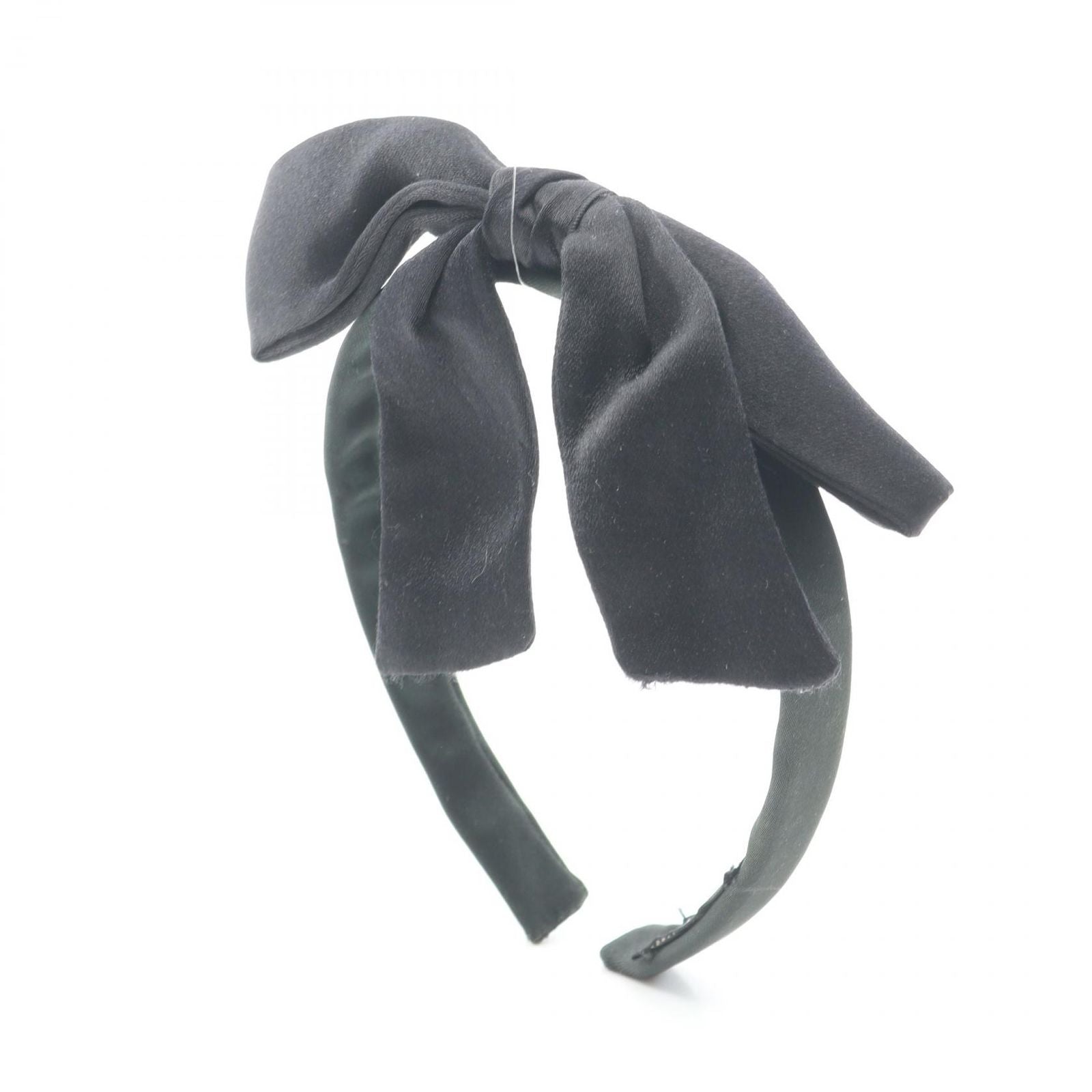 Chanel Headband Ribbon Hair Accessories Black
