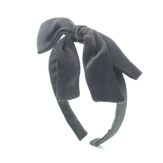 Chanel Headband Ribbon Hair Accessories Black