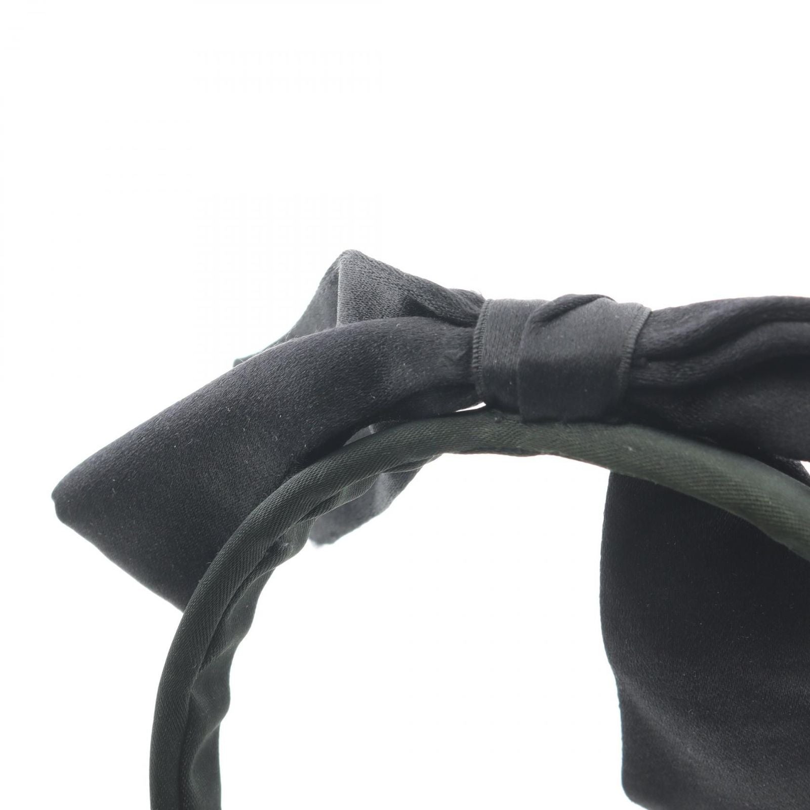 Chanel Headband Ribbon Hair Accessories Black — view 7
