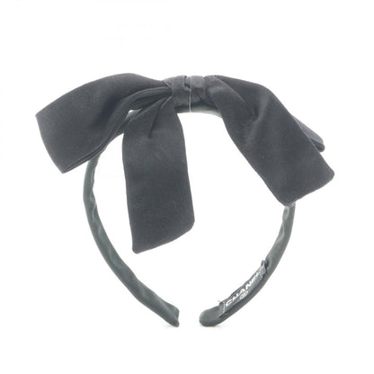 Chanel Headband Ribbon Hair Accessories Black — view 2
