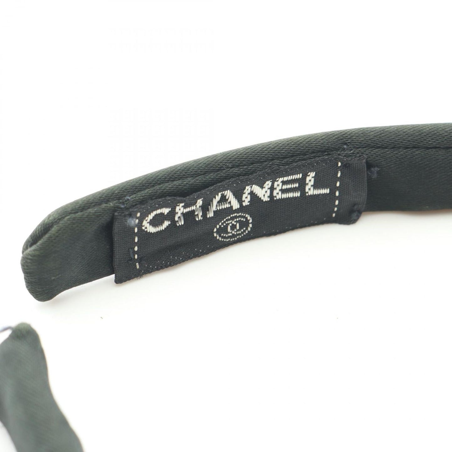 Chanel Headband Ribbon Hair Accessories Black — view 3