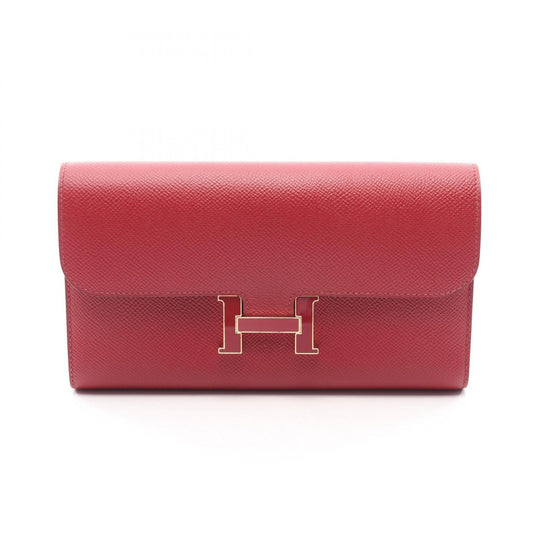 Hermes Bi Foldlong Wallet Constance Long ju Leather
