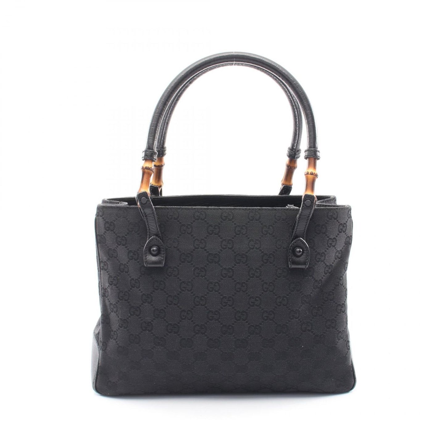 Gucci Tote Bamboo GG Canvas Black