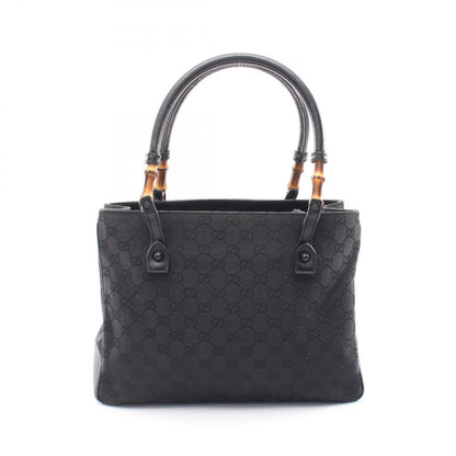 Gucci Tote Bamboo GG Canvas Black