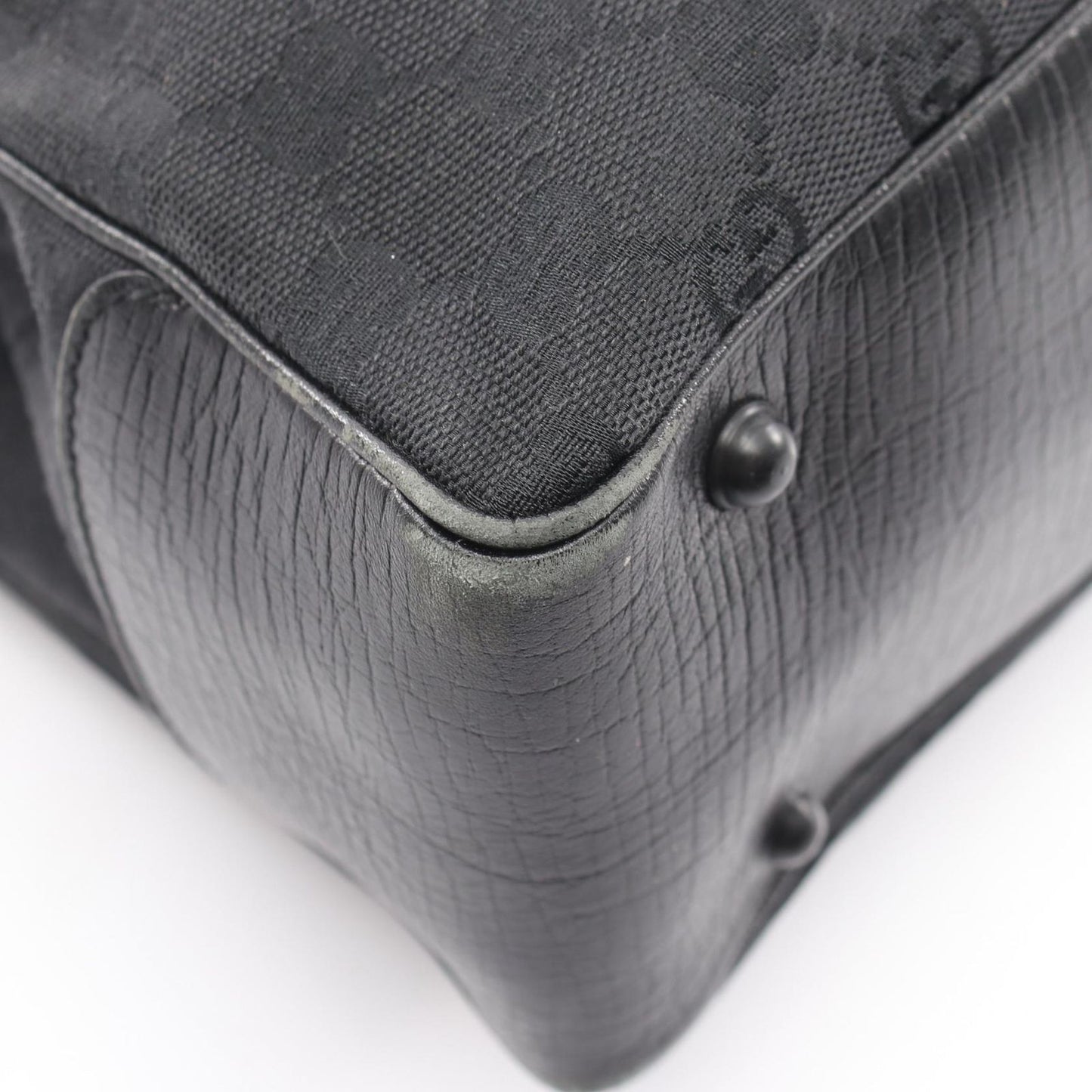 Gucci Tote Bamboo GG Canvas Black — view 5