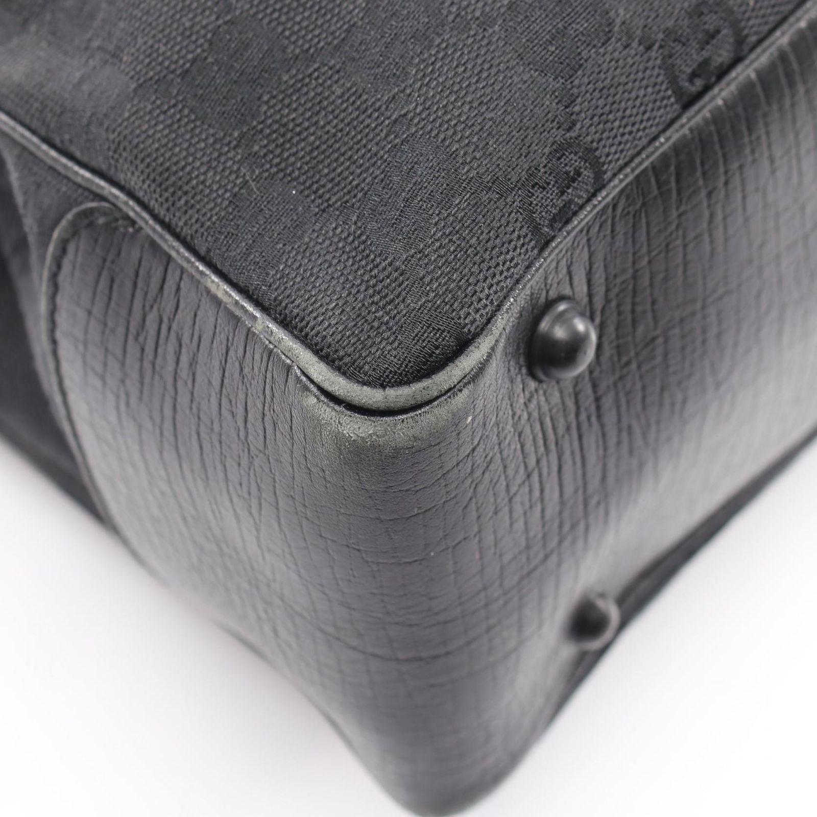 Gucci Tote Bamboo GG Canvas Black — view 5