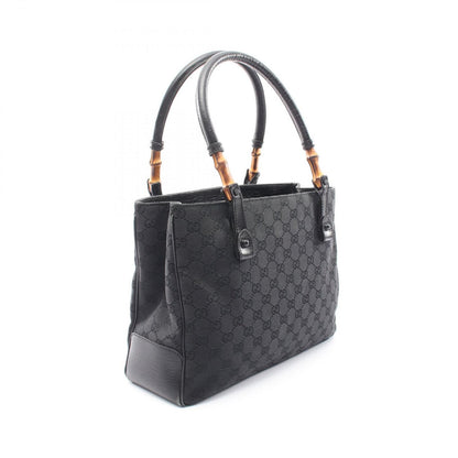 Gucci Tote Bamboo GG Canvas Black — view 2