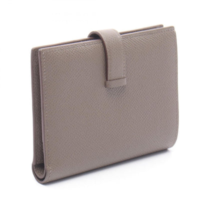 Hermes Bi Foldwallet Bearn Compact Etain Leather Wallet — view 2