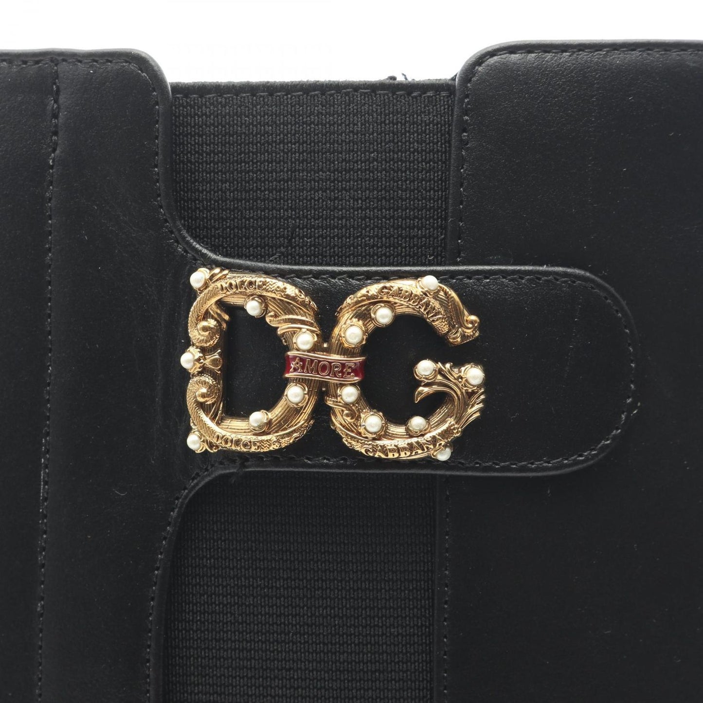 Dolce & Gabbana Boots DG Logo Long Leather — view 8