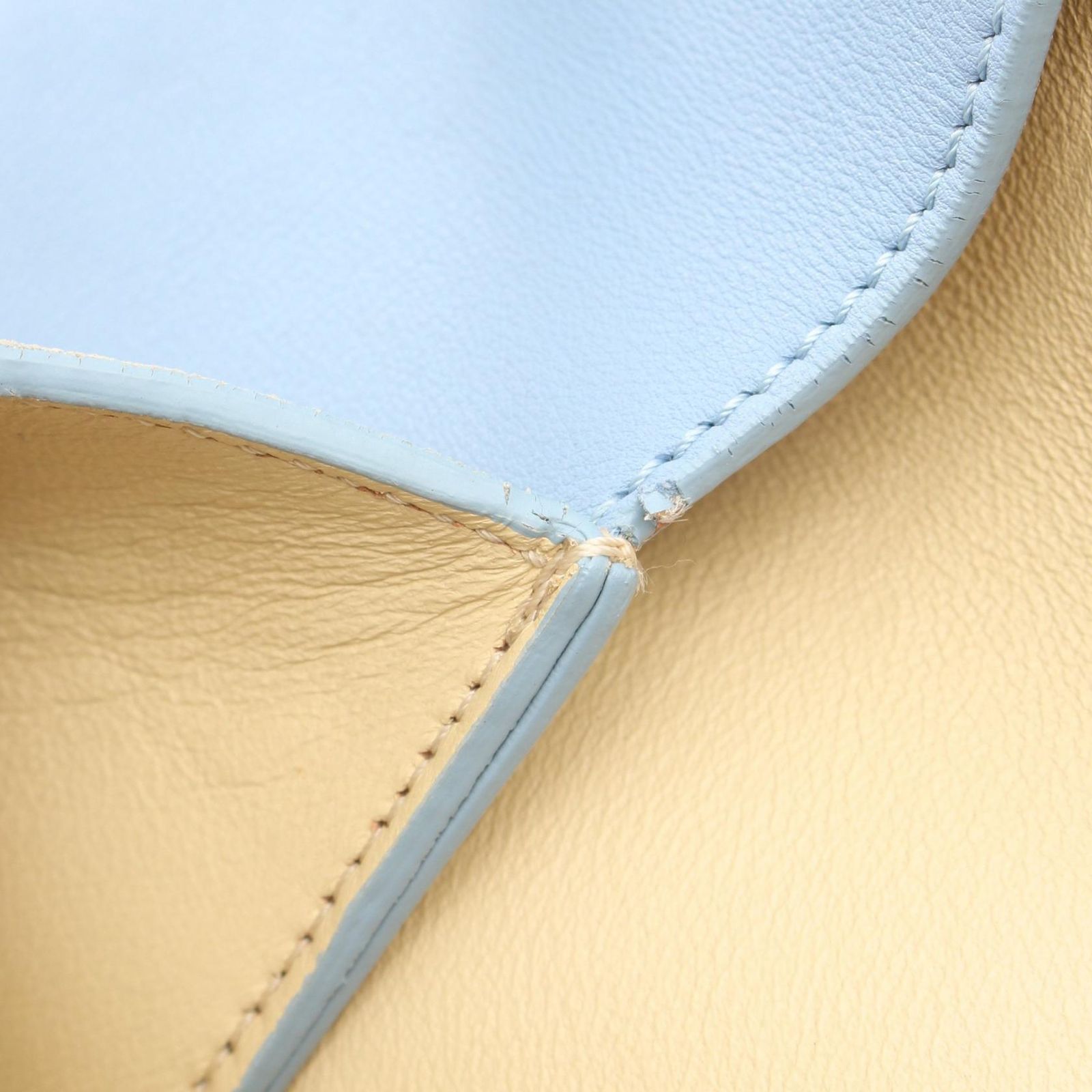 Celine Shoulder Bag rusoft Lightblue Black Leather Oneshoulder — view 8