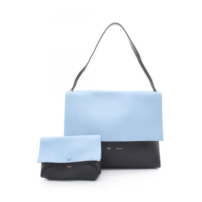 Celine Shoulder Bag rusoft Lightblue Black Leather Oneshoulder