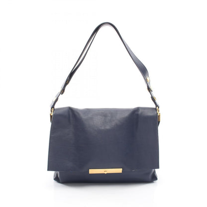 Celine Shoulder Bag Blur Navy Leather