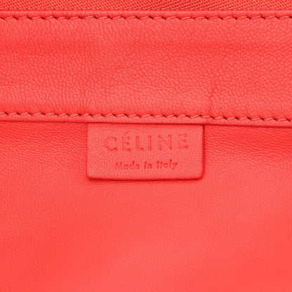 Celine Tote Horizontal Cabas Hippopotamus Red Leather — view 4