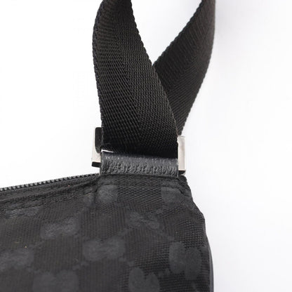 Gucci Shoulder Bag GG Black Canvas Leather — view 7