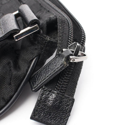 Gucci Shoulder Bag GG Black Canvas Leather — view 9