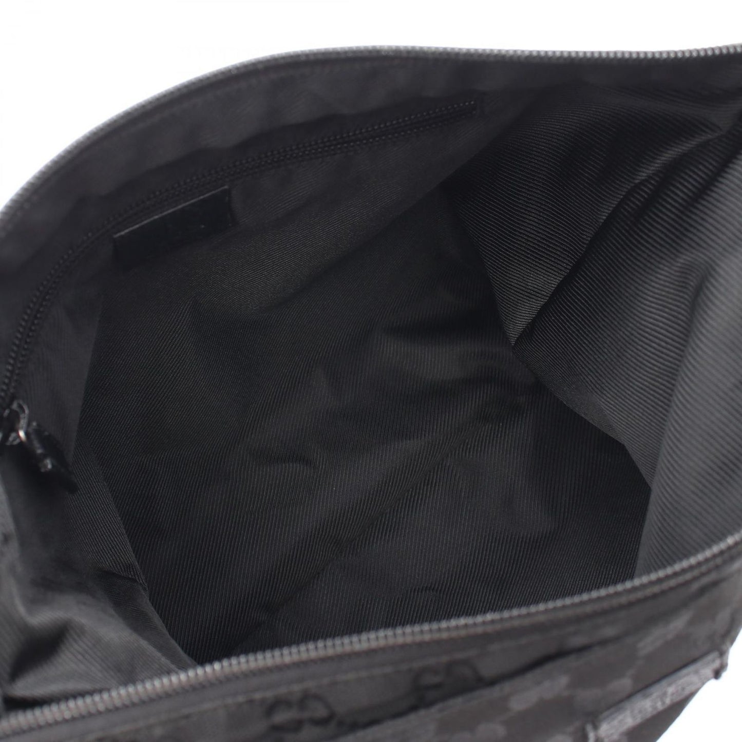 Gucci Shoulder Bag GG Black Canvas Leather — view 3