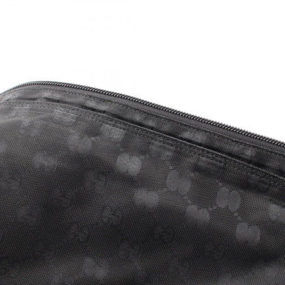 Gucci Shoulder Bag GG Black Canvas Leather — view 8