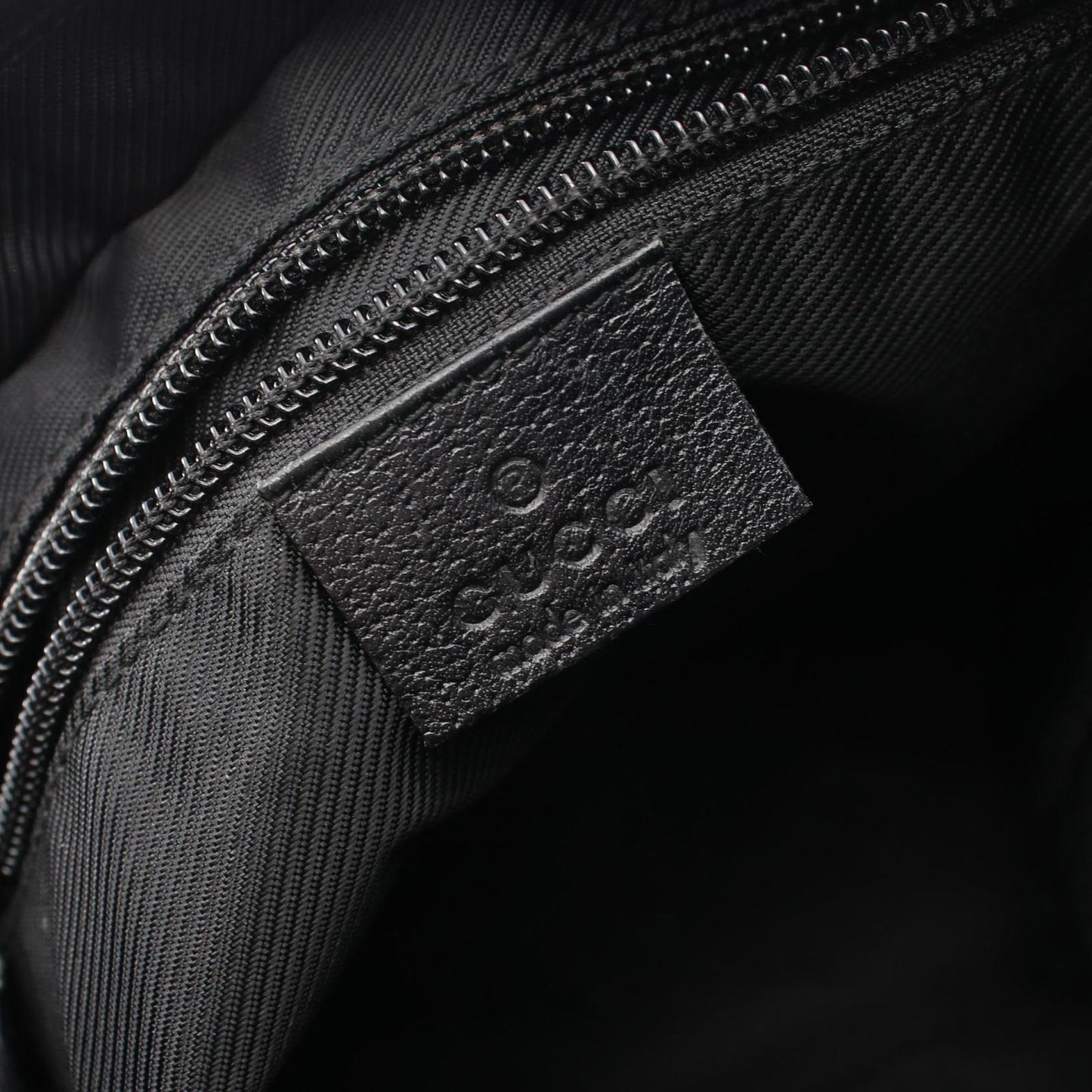 Gucci Shoulder Bag GG Black Canvas Leather — view 4