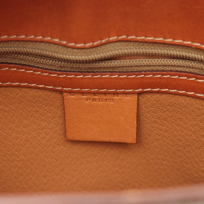 Celine Tote Triomphe Beige Brown Leather Macadam — view 4