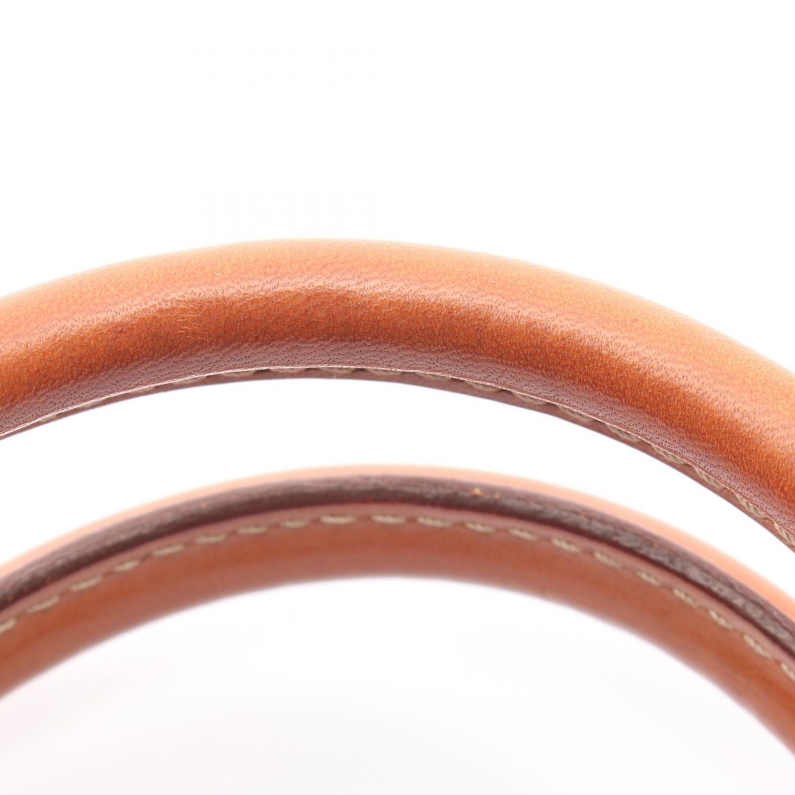 Celine Tote Macadam Brown Leather Hand — view 7
