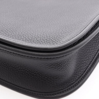 Hermes Shoulder Bag Evelyne 3 Troyes PM Black Leather — view 6