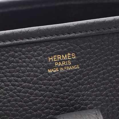 Hermes Shoulder Bag Evelyne 3 Troyes PM Black Leather — view 4